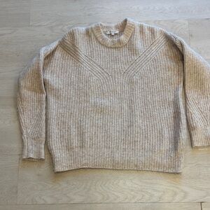 Madewell Women's Crewneck Sweater in Oatmeal Heather